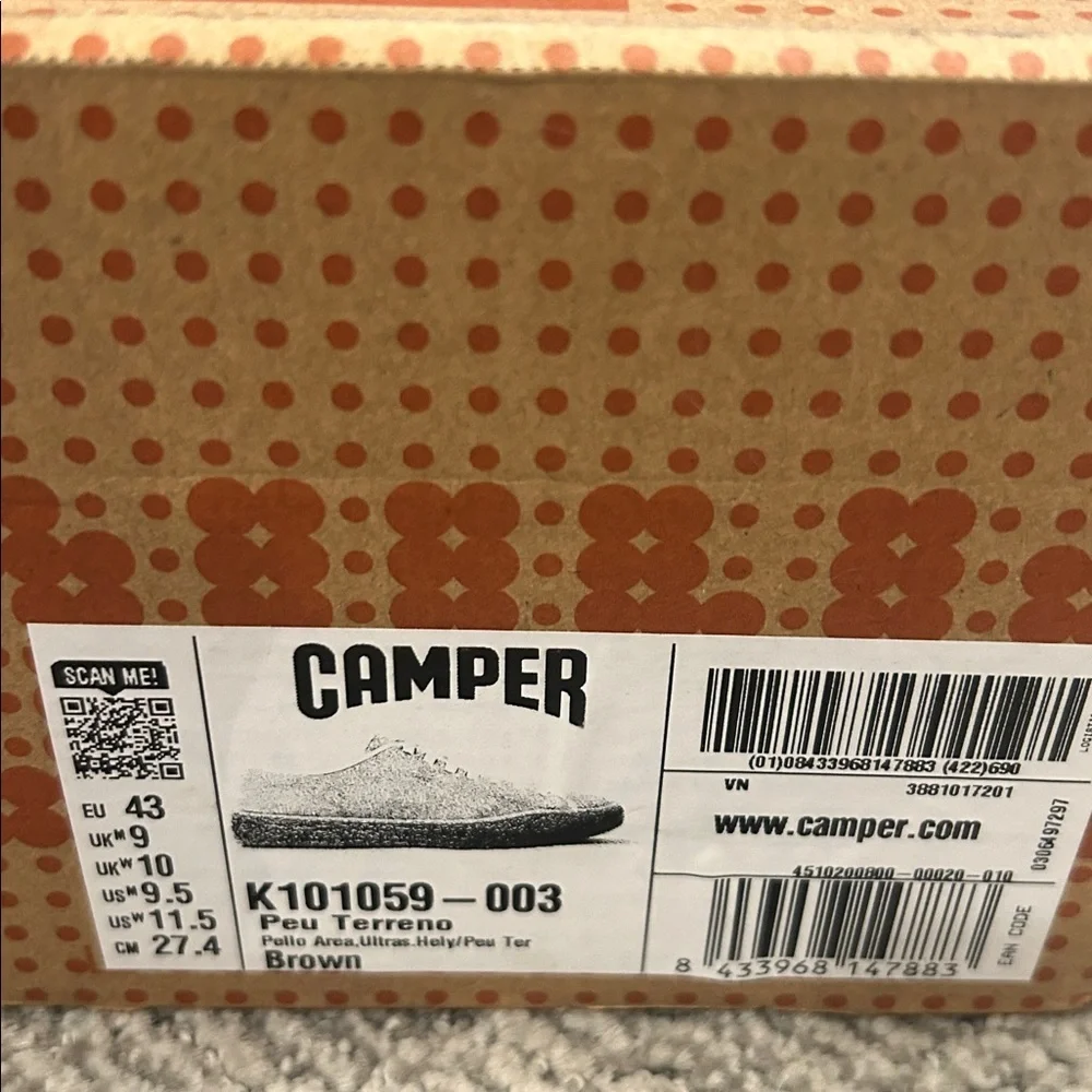 Camper Men's Peu Terreno 11.5